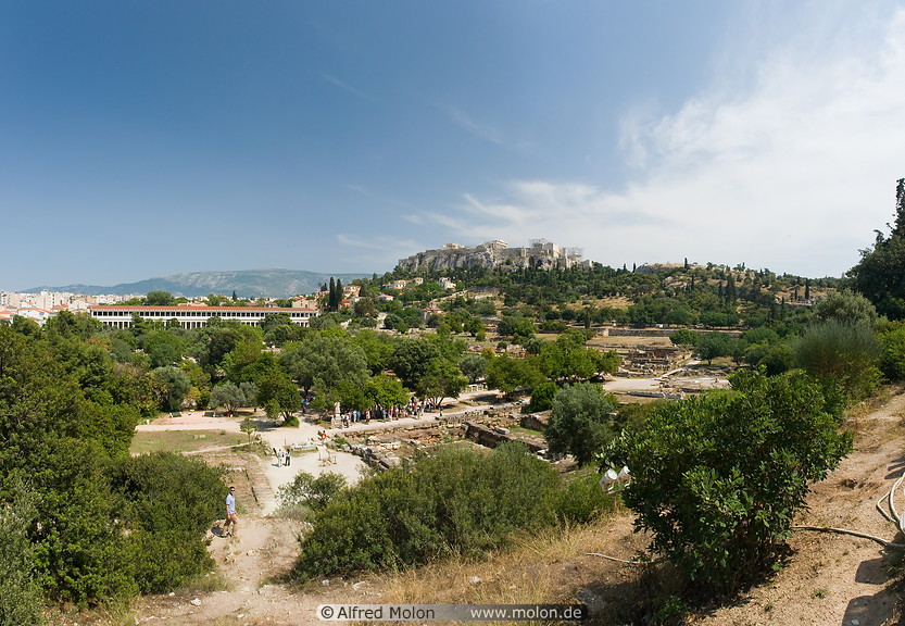 02 Panoramic view of Agora and Acropolis