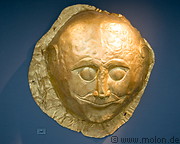 11 Golden male death mask