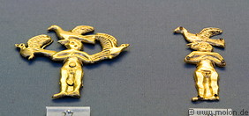 19 Gold female deity figurines