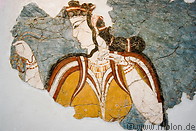20 Mycenaean lady goddess wall painting