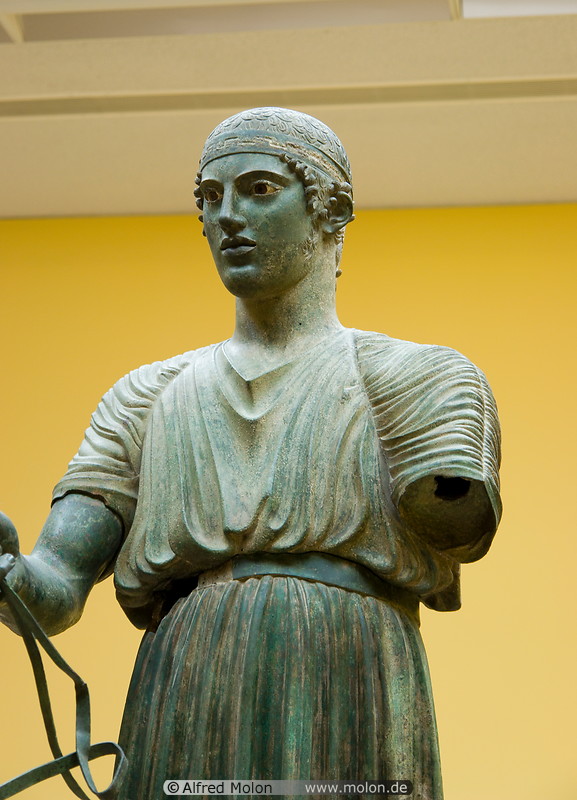 15 Bronze statue of Auriga charioteer
