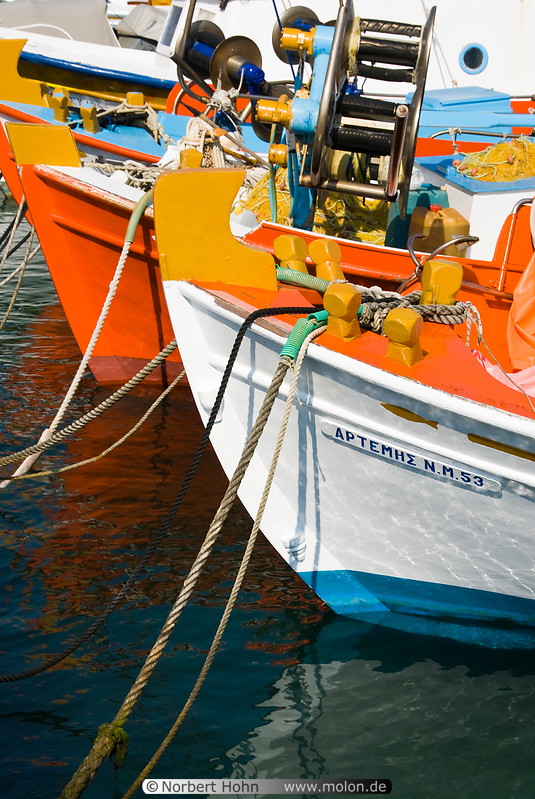05 Fishing boats in Mykonos harbour