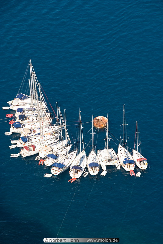17 Sailing yachts at pier