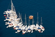 16 Sailing yachts at pier