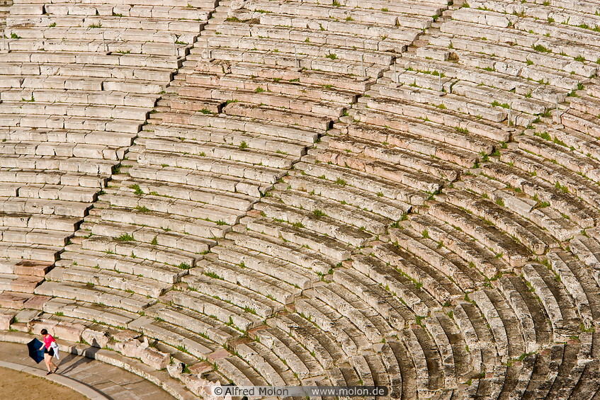 16 Rows of seating in Epidaurus theatre
