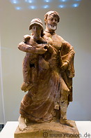 17 Terracotta statue of Zeus carrying Ganymede