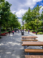 30 Benches and tables in Szabadsag park