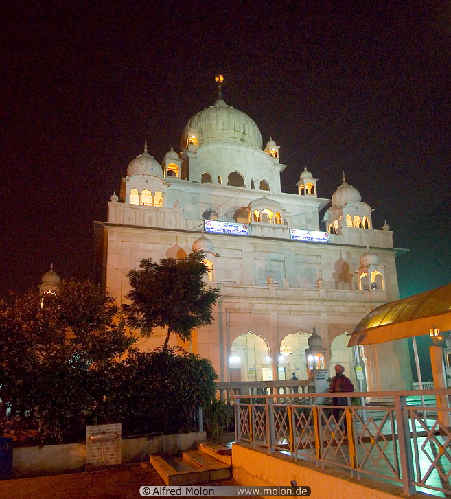 12 Sikh temple at night