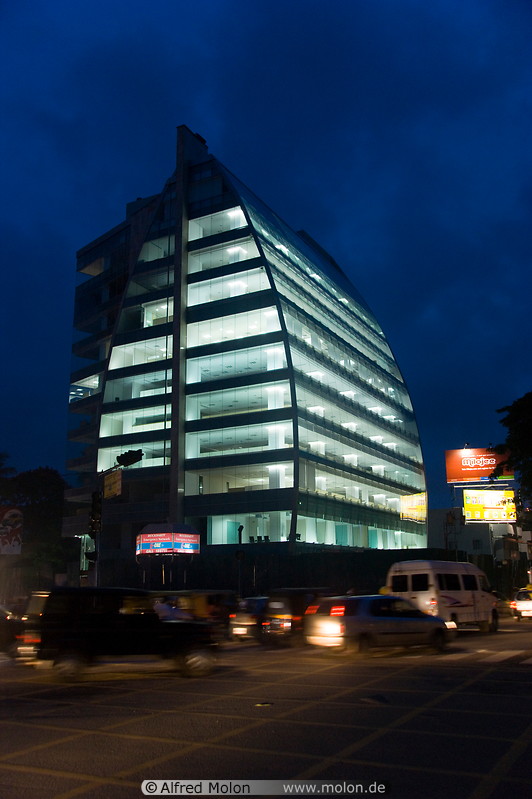 05 Illuminated office building at night