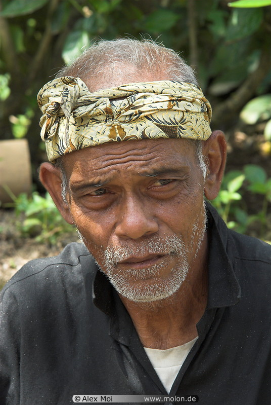 35 Old Balinese man