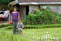 22 Balinese mother and child at paddy field