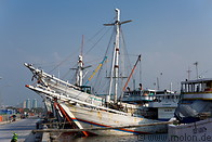 11 Schooner boats in Sunda Kelapa harbour