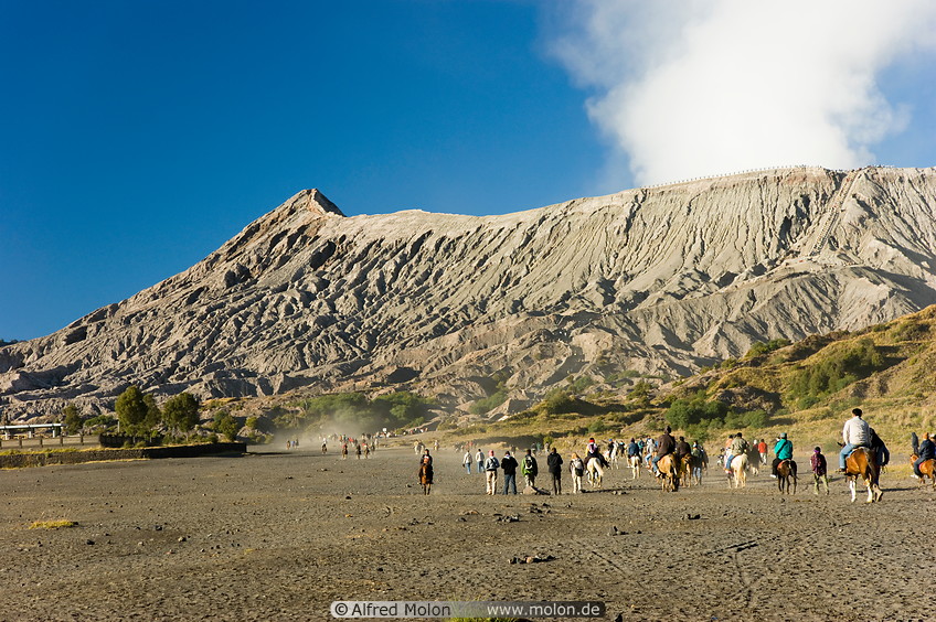 03 Mount Bromo volcano and tourists