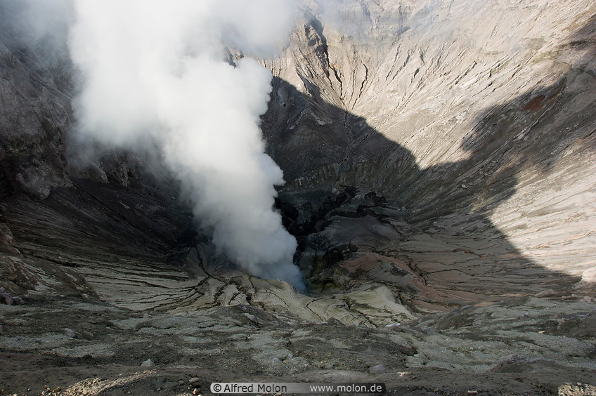13 Smoking Mount Bromo volcanic cone