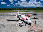 55 Wings Air ATR 72 plane in Gorontalo airport