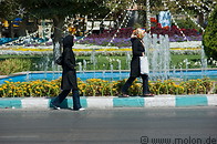 08 Women walking on Enghelab square