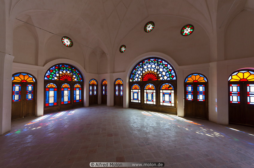 12 Stained glass windows room