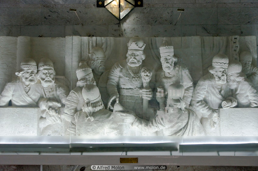 16 Bas-relief with scene from a Ferdowsi tale