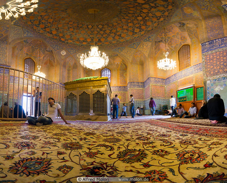 20 Mausoleum hall with decorated walls