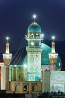 23 Blue dome and minaret at night