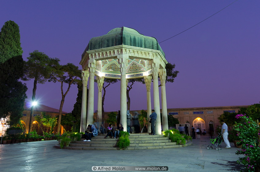 13 Tomb of Hafez at dusk