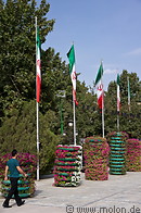 03 Flower pots and Iranian flags