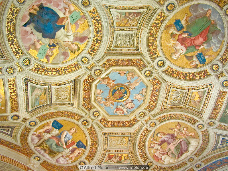 21 Roof detail with frescoes