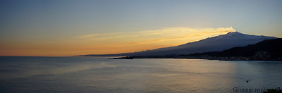 09 Sunset view of Mt Etna from Taormina
