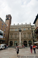 17 Piazza delle Erbe with Palazzo Maffei palace