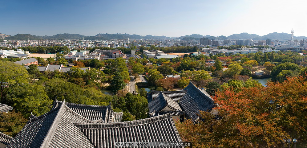 25 Panoramic view of castle and Himeji city