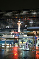 30 Reflection of Kyoto tower in train station