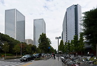11 Business district with skyscrapers