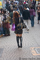 07 Woman walking in Takeshita street