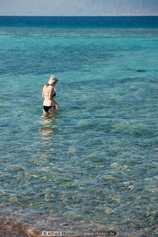 04 Bathing in the crystal clear seawater