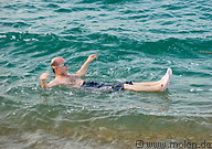 01 Man floating in the Dead Sea
