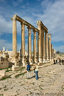 13 Corinthian columns along path