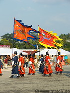 04 Palace guards and colourful flags