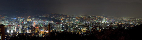 01 Panorama view by night