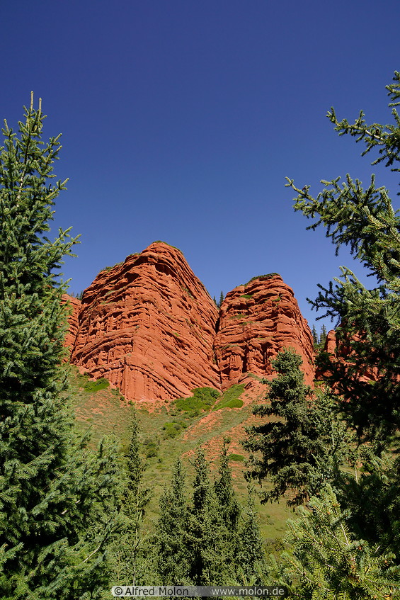 10 Red sandstone rock formation