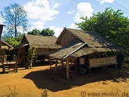 07 Wooden houses with leaves roofs