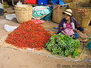 18 Woman selling chillies and vegetables