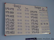 05 Pricelist of Lao Airlines flights