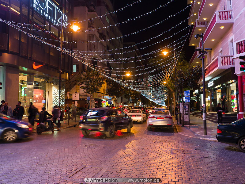 17 Hamra street at night