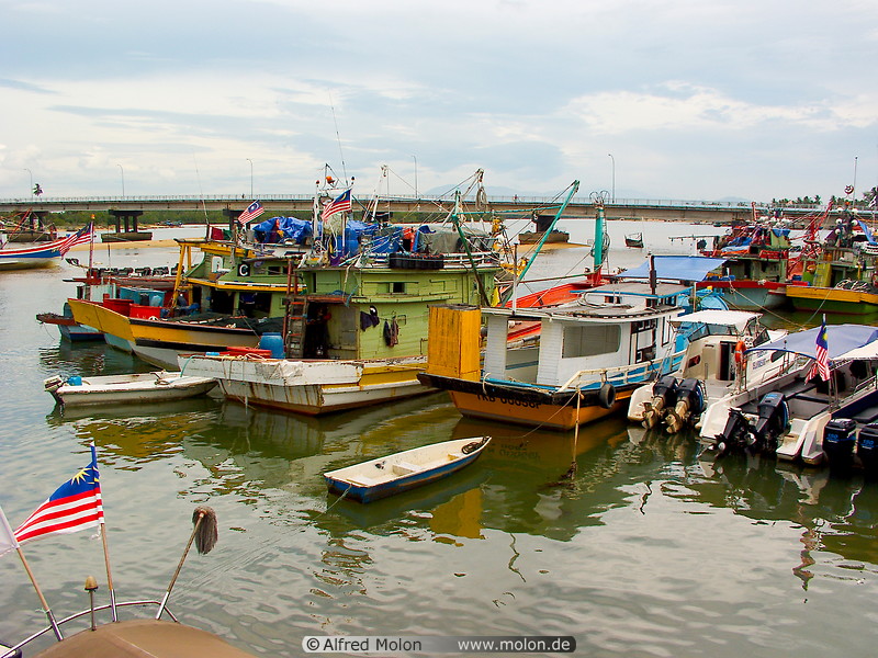 05 Fishermen boats in Kuala Besut harbour