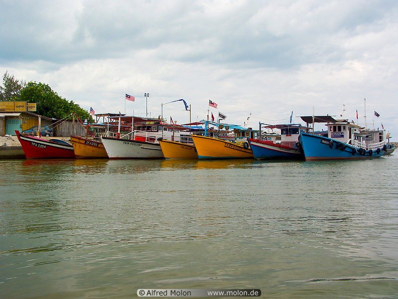 06 Fishermen boats in Kuala Besut harbour