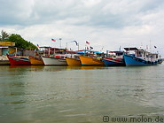 06 Fishermen boats in Kuala Besut harbour