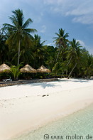 08 White coral sand beach with coconut trees