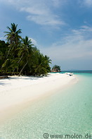 09 White coral sand beach with coconut trees