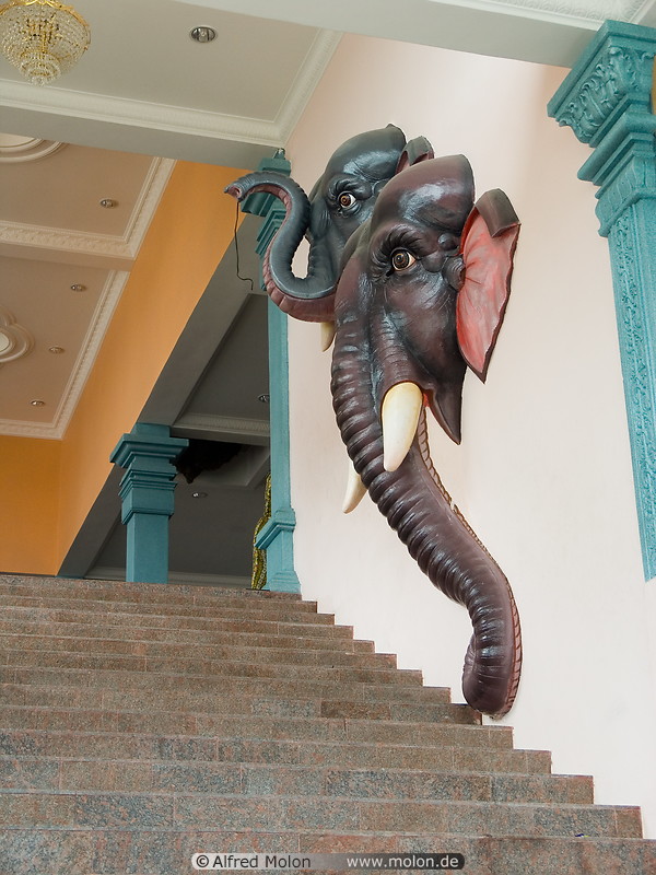 10 Staircase and elephant heads