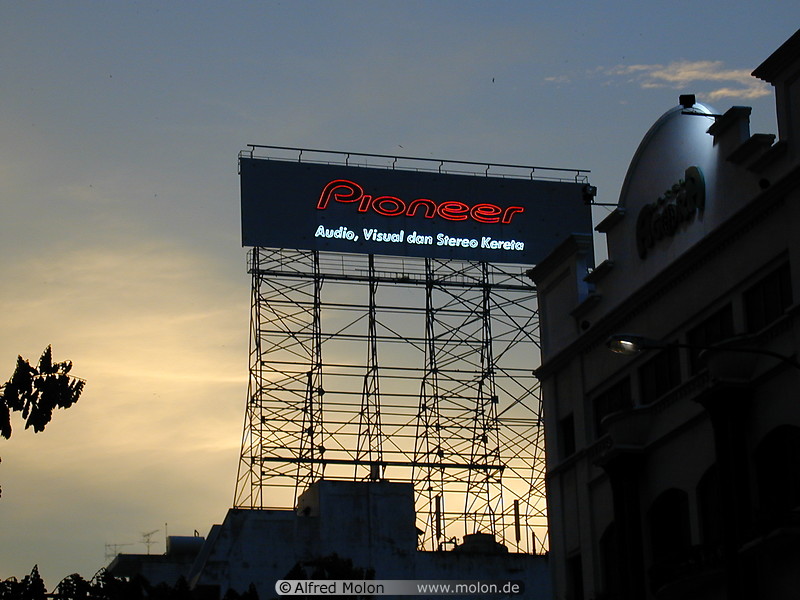 21 Billboard at dusk